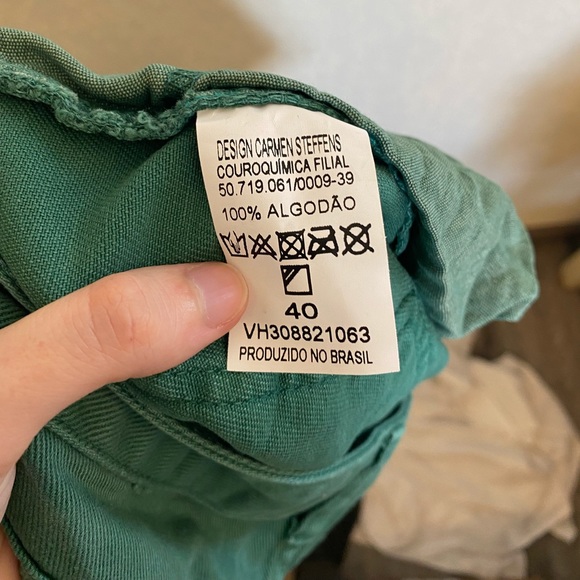 Green Carmen Steffens denim shorts - Picture 7 of 7